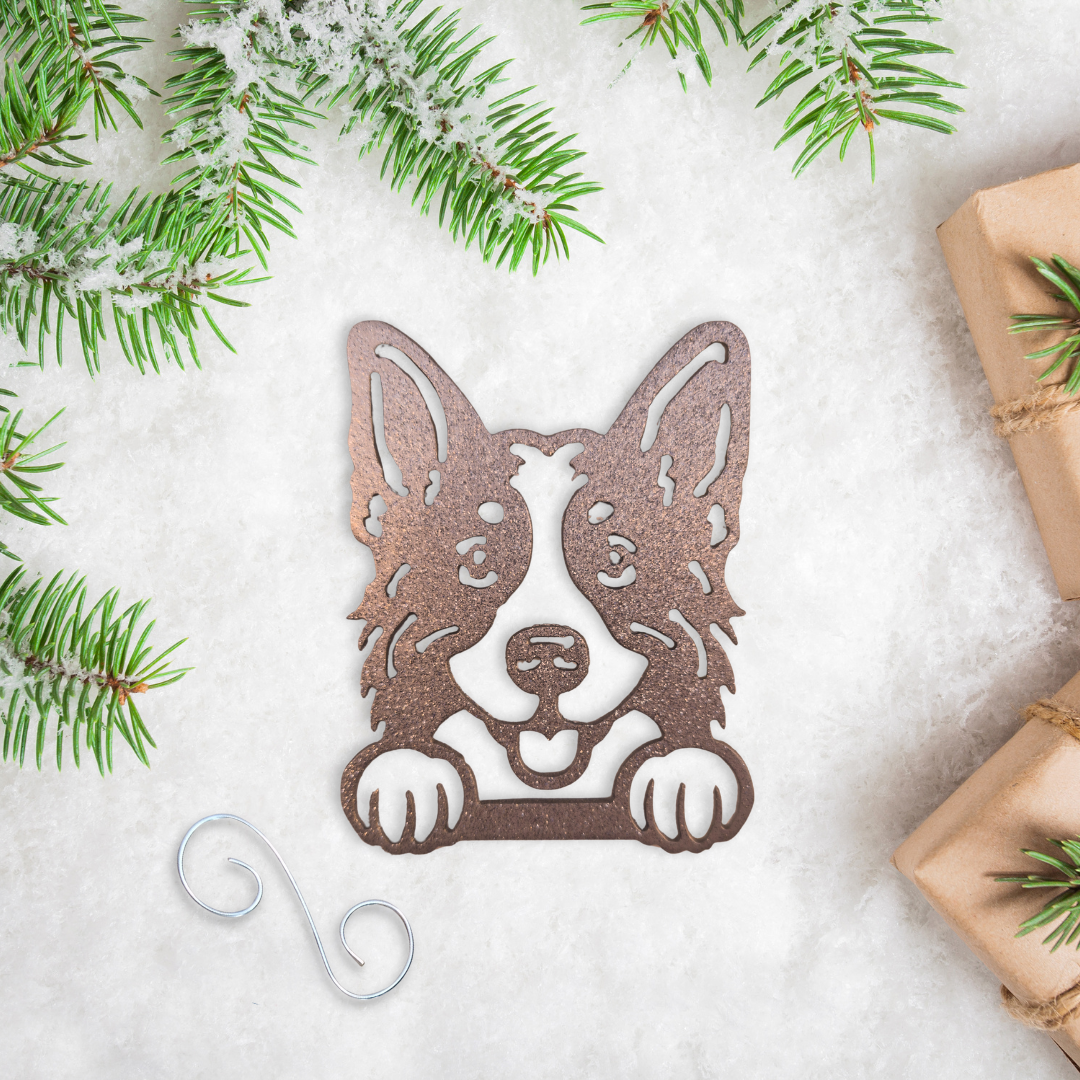 Metal Australian Shepherd Ornament