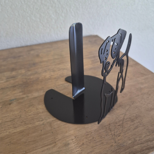 Metal Jack Russell Terrier Paper Towel Holder