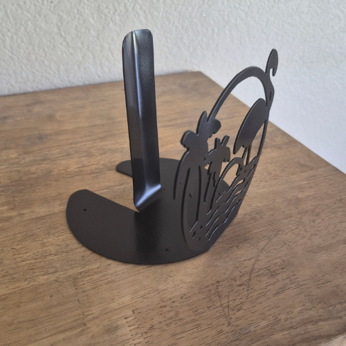 Metal Flamingo Paper Towel Holder