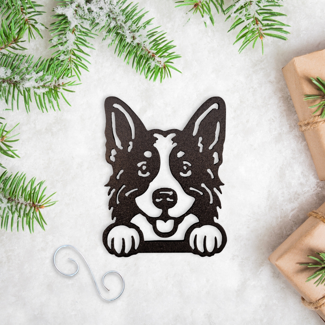 Metal Australian Shepherd Ornament