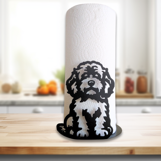 Metal Cockapoo Paper Towel Holder image 0