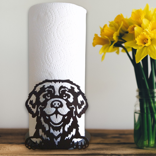 Metal Great Pyrenees Paper Towel Holder image 0