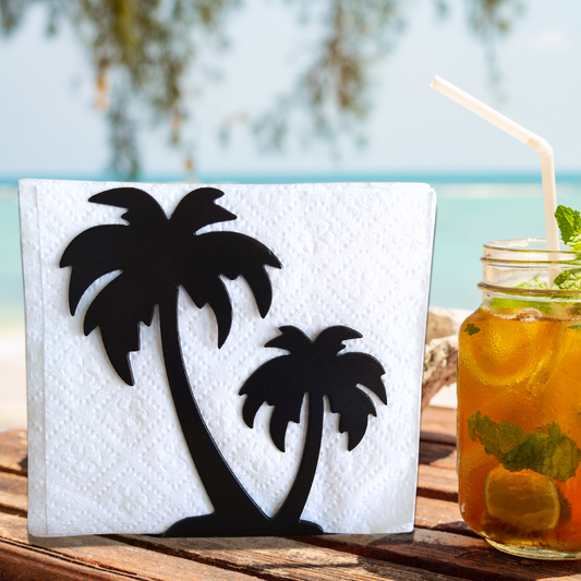 Metal Palm Tree Napkin Holder or Mail Organizer image 0