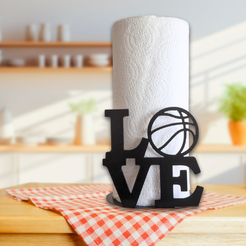 Metal Basketball Paper Towel Holder