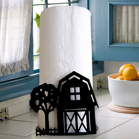 Metal Barn Paper Towel Holder image 0