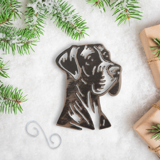 Metal Great Dane Ornament