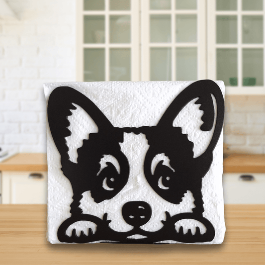 Metal Corgi Napkin Holder or Mail Organizer image 0