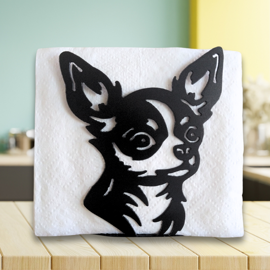 Metal Chihuahua Napkin Holder or Mail Organizer image 0