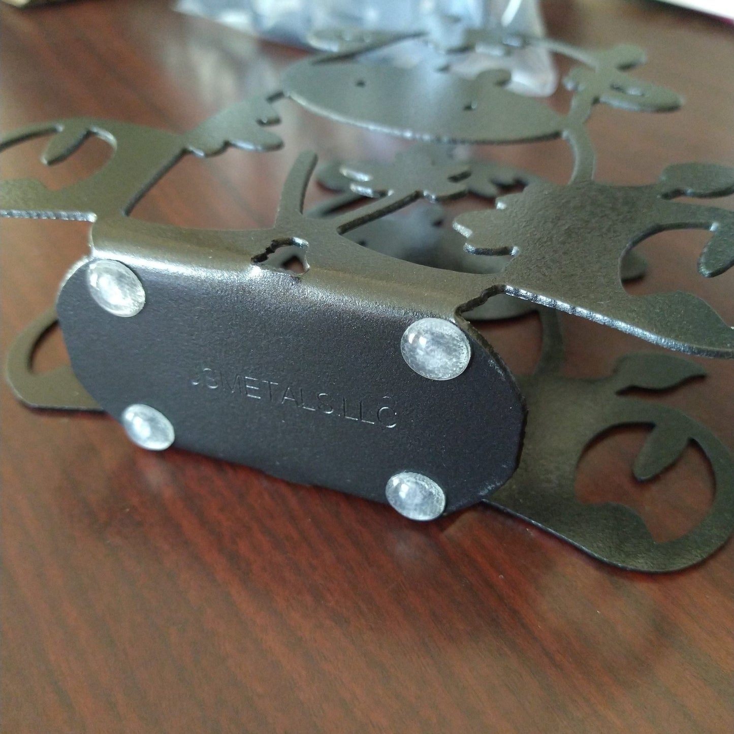 Metal Bird on a Branch Napkin Holder or Mail Organizer image 2