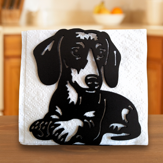 Metal Dachshund (Short-Hair) Napkin Holder or Mail Organizer image 0