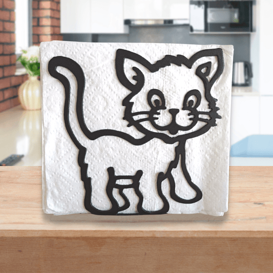 Metal Cat Napkin Holder or Mail Organizer image 0