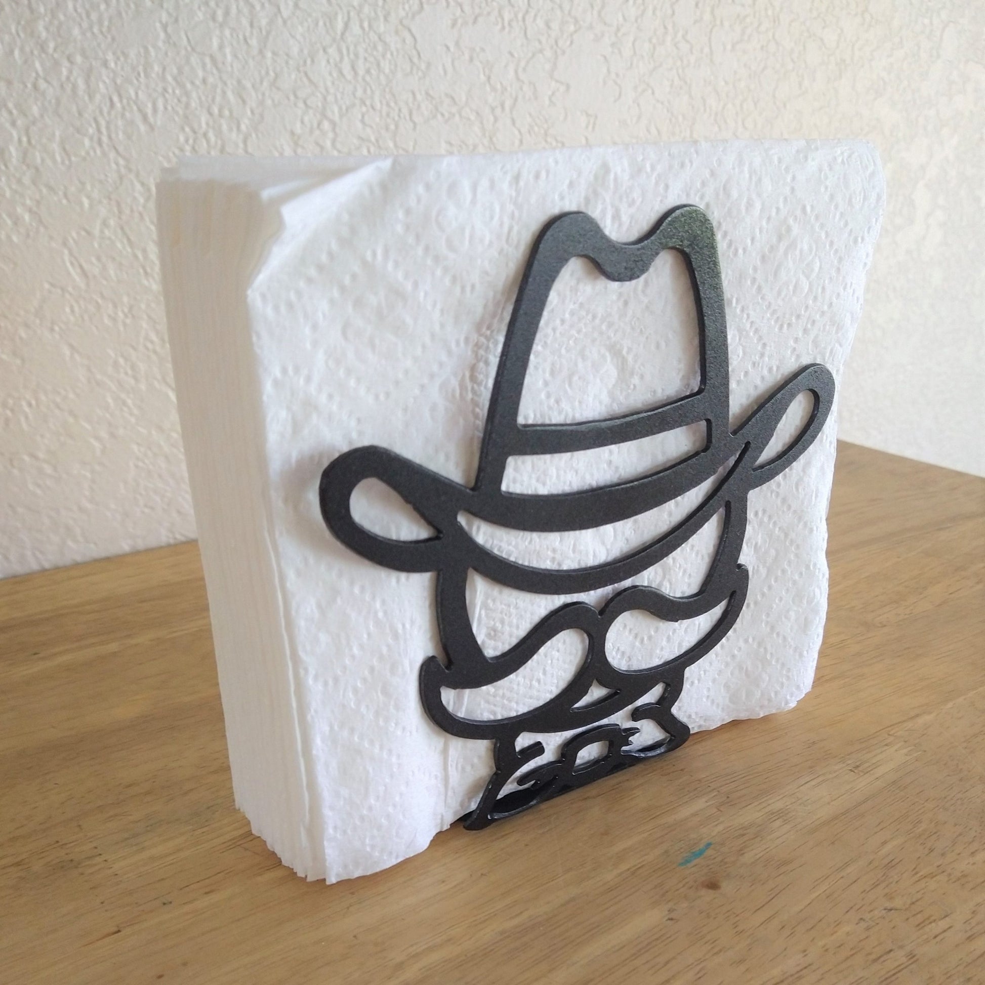 Metal Cowboy Napkin Holder or Mail Organizer image 1