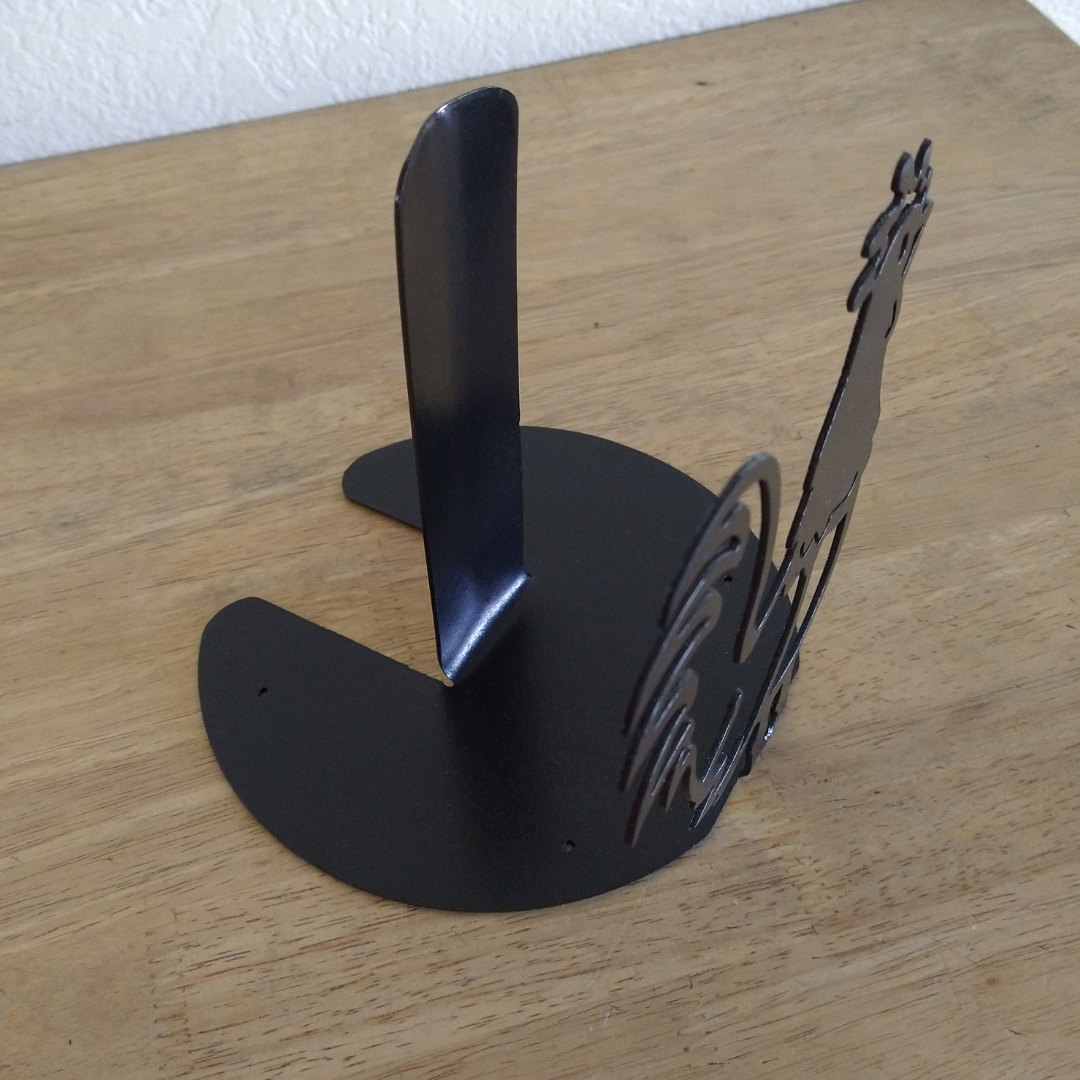 Metal Rooster Paper Towel Holder image 1