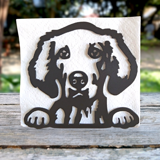 Metal Golden Retriever Napkin Holder or Mail Organizer image 0