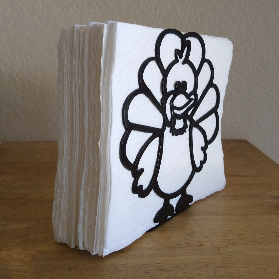 Metal Turkey Napkin Holder or Mail Organizer image 1