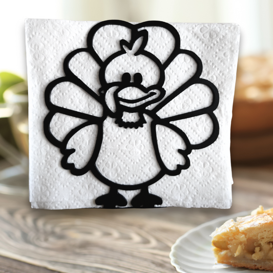 Metal Turkey Napkin Holder or Mail Organizer image 0