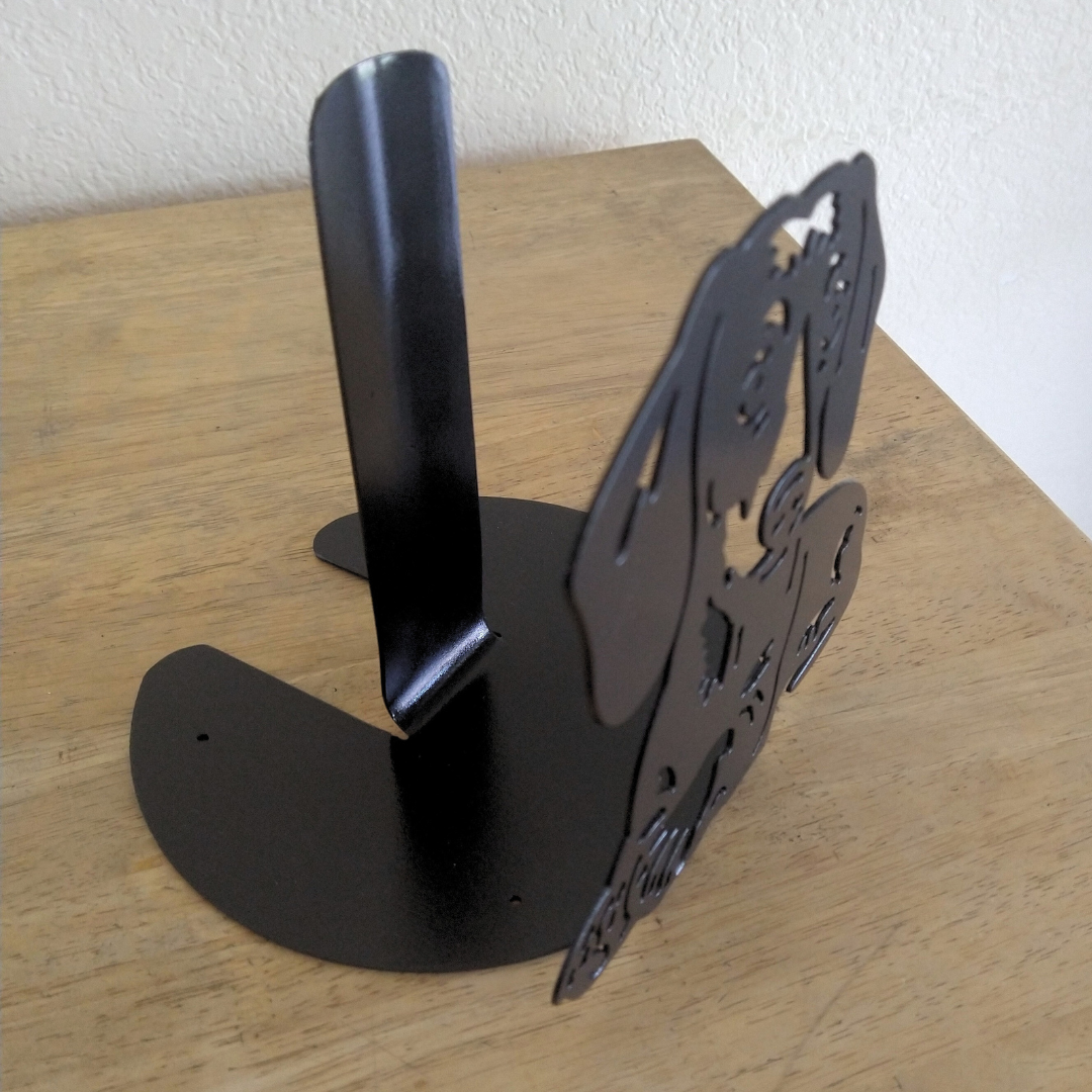 Metal Dachshund (Short-Hair) Paper Towel Holder image 1