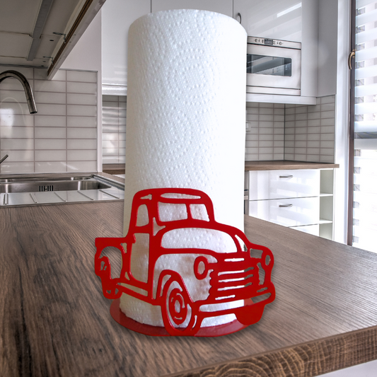 Metal Vintage Truck Paper Towel Holder image 0