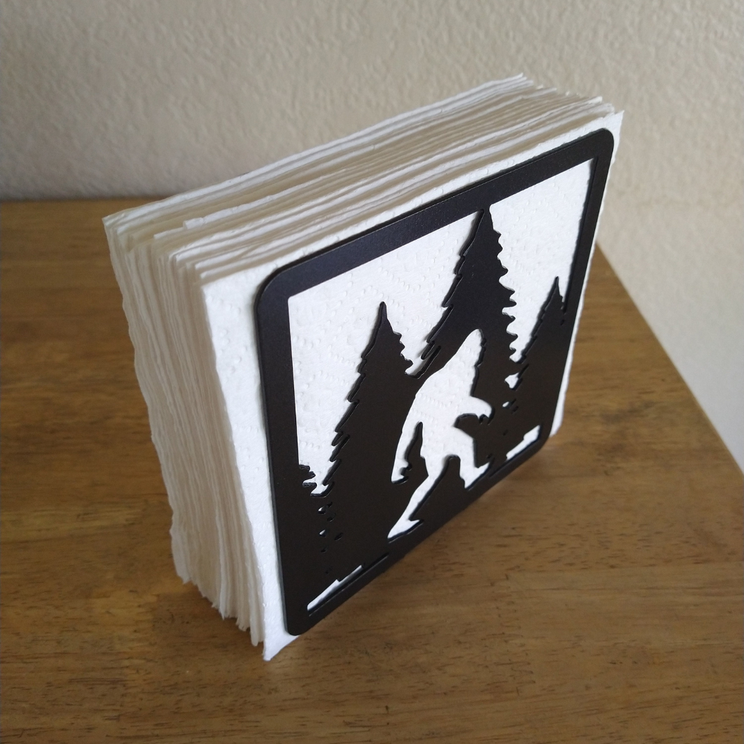 Metal Sasquatch Napkin Holder or Mail Organizer image 1