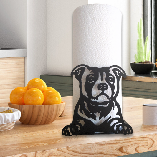Metal Pit Bull Paper Towel Holder image 0