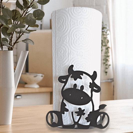 Metal Dairy Cow Paper Towel Holder image 0