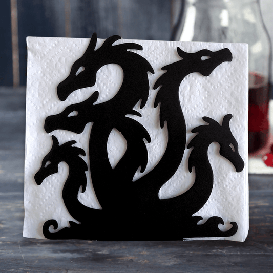 Metal Dragon Napkin Holder or Mail Organizer image 0